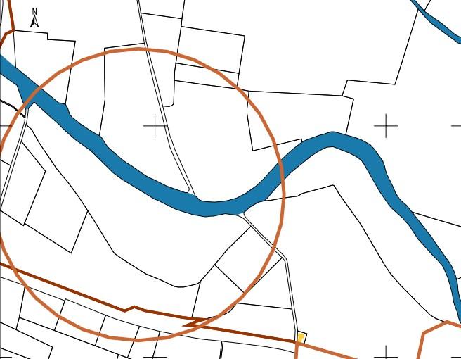 Extrait du plan cadastral actuel [2021], section AN, échelle 1 : 3500.