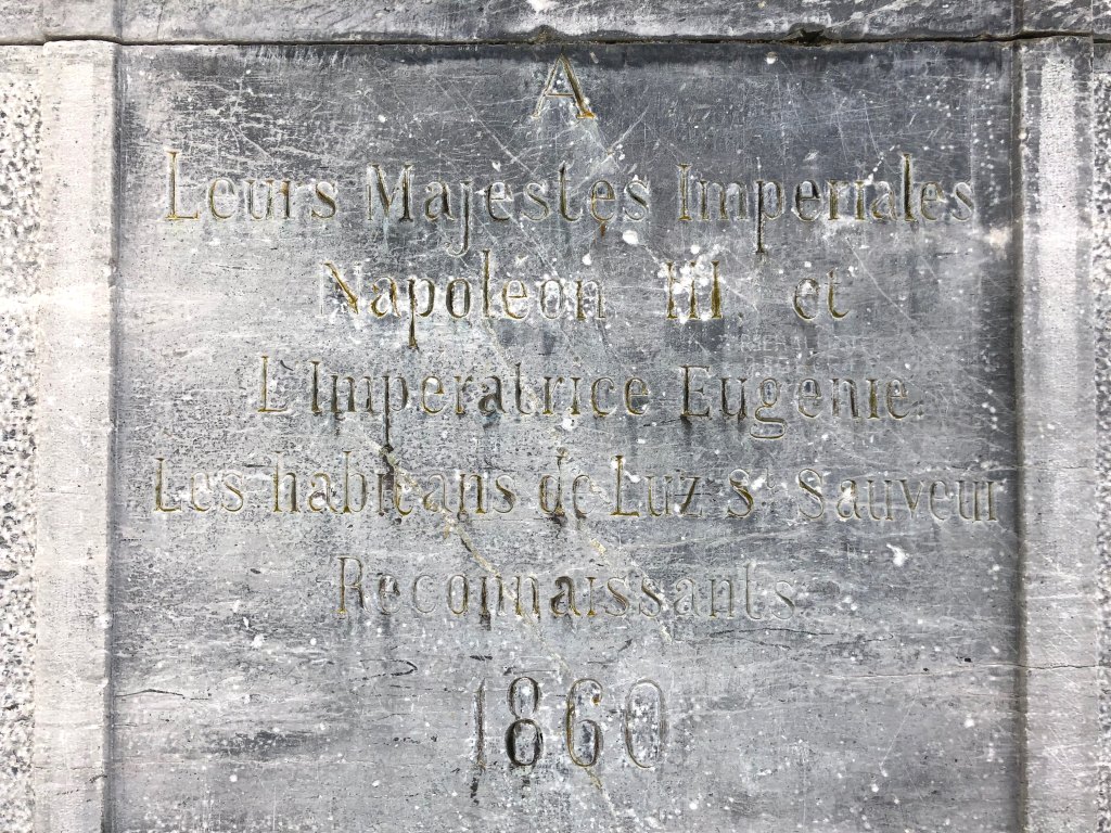 Colonne Napoléon. Inscription gravée