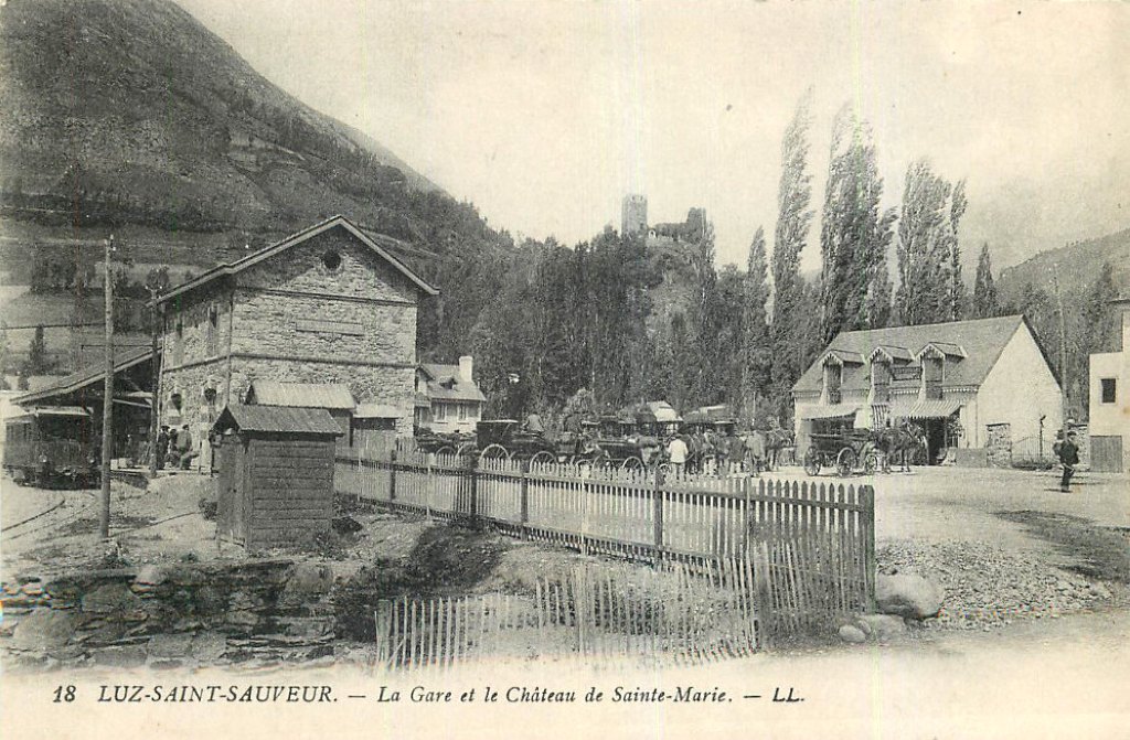 Gare de Luz-Saint-Sauveur (à Esquièze-Sère) au début du 20e siècle