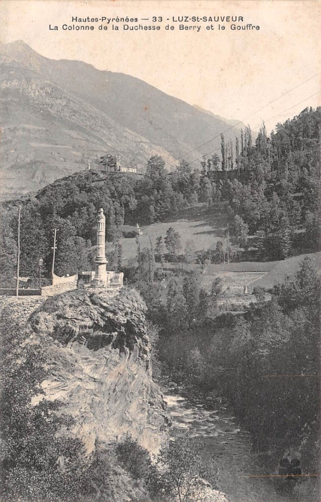 Monument à la duchesse de Berry au début du 20e siècle