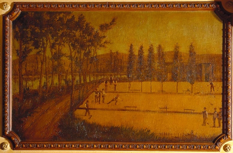 Tableau n°7, le jeu de boules.