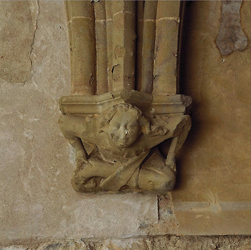 Culot anthropomorphe (n°14), galerie orientale du cloître