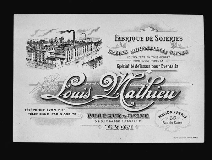 Carte publicitaire, archives privées DLMI