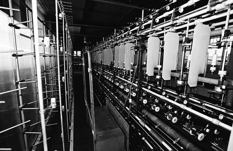 Rouet Ratti, détail intérieur machine