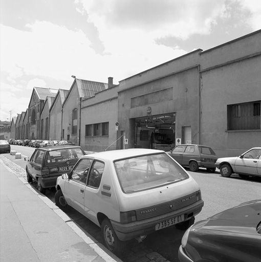 Vue d'ensemble est du site, rue Claudius Collonge