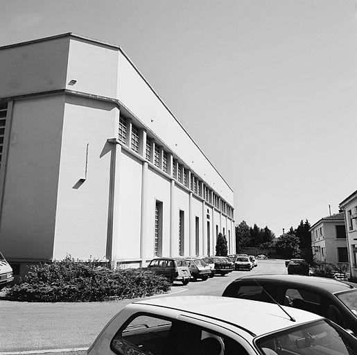 Hall mécanique : vue de la façade est
