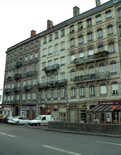 Vue d'ensemble des 36, 38, 40 cours de Verdun-Perrache