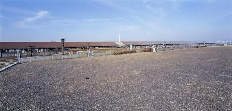 Vue nord des toits des grands bureaux