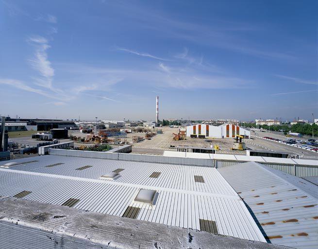 Vue d'ensemble nord de l'usine.