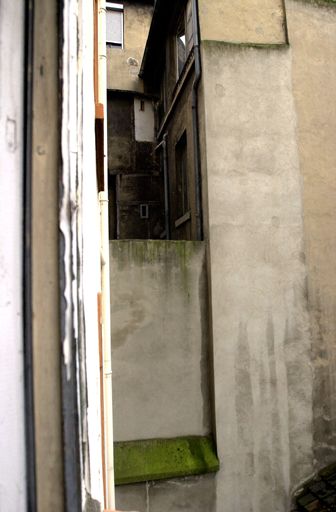 Vue du corps de bâtiment sur cour depuis le 9 quai Perrache