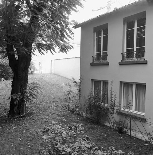 Elévation sud du corps de bâtiment sur jardin
