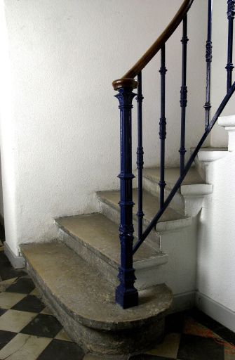 5 quai Rambaud. Rampe d'escalier en fonte