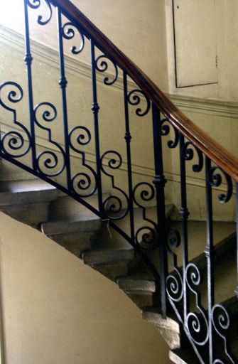 Détail de la rampe d'escalier