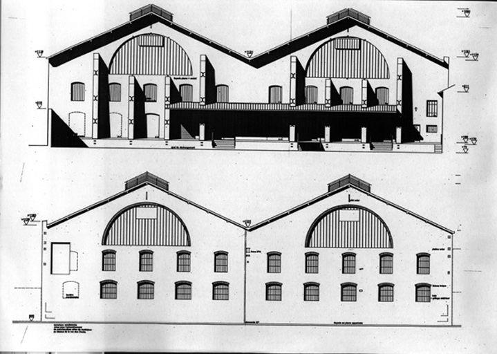 Plans des façades ouest et est, Didier Gaydou architecte