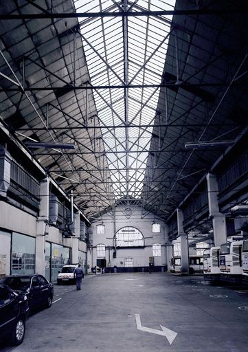 Halle de montage, vue intérieure ouest