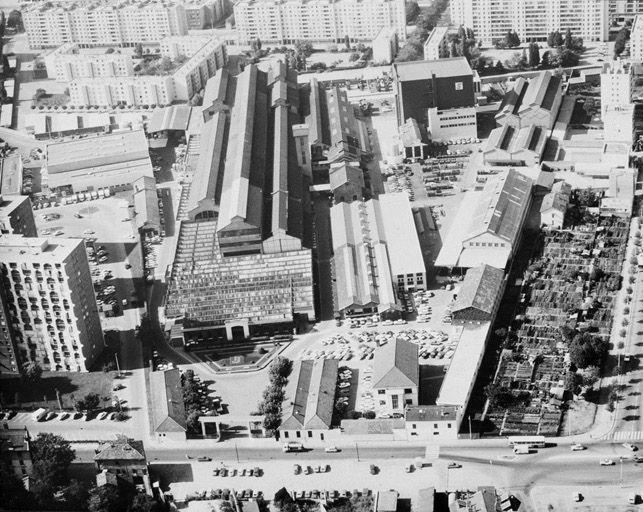 Vue zénithale nord du site en 1971