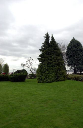 Détail des jardins suspendus, côté Saône