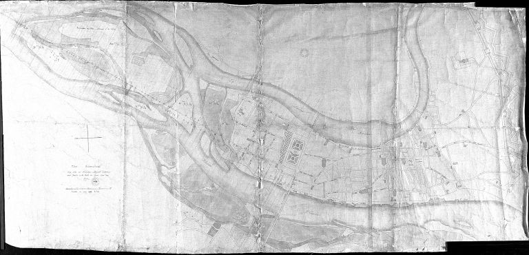 Plan géométral des Iles et Breteaux Mogniat..., 1753