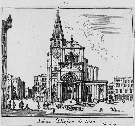 Sainct Dizier de Lion, estampe par Israël Silvestre, ca 1650.