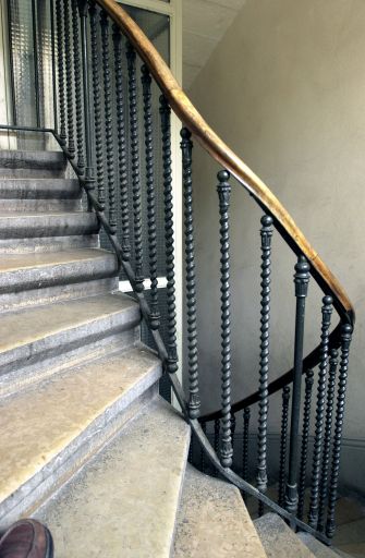 Détail de la rampe d'escalier