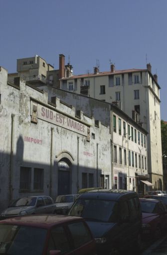 Elévation postérieure et latérale rue Delandine