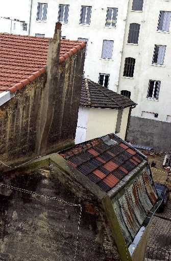 Vue du toit de la loge de concierge