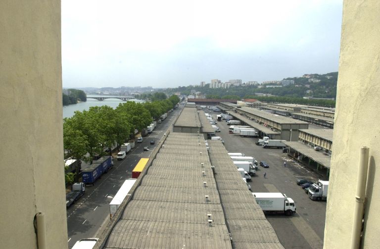 Vue vers le sud depuis le 42 quai Perrache