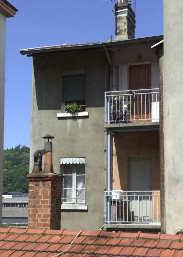 Elévation postérieure de l'immeuble sur rue
