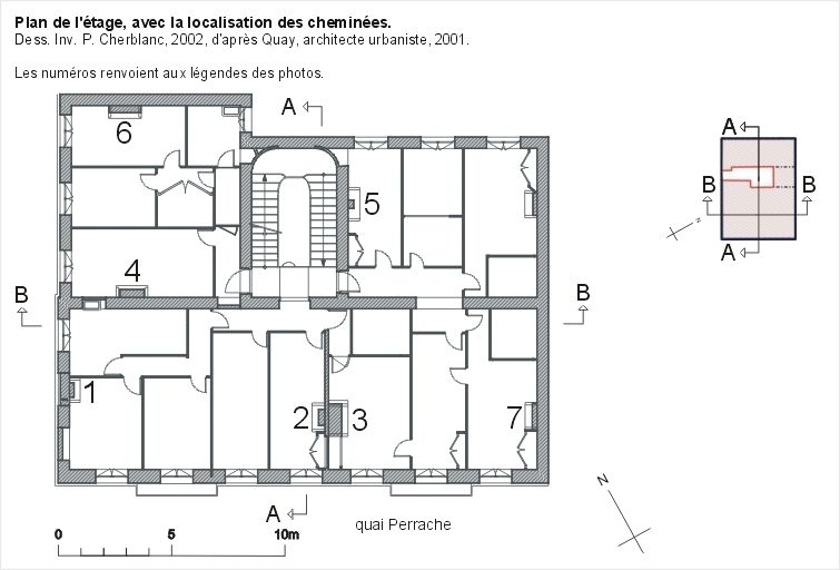 19 quai Perrache. Plan de l'étage