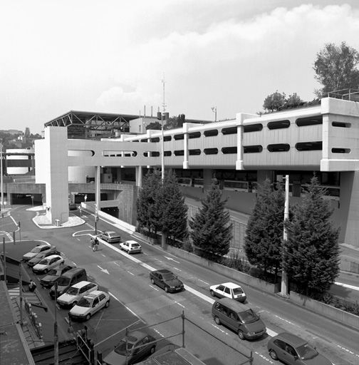 Le centre d'échanges depuis une chambre de l'hôtel Ibis situé 28, cours de Verdun-Perrache