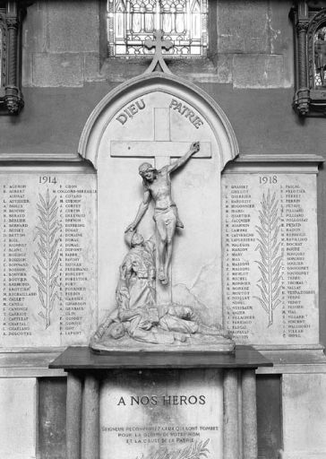 Vue du groupe sculpté