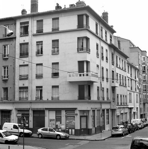 Vue d'ensemble à l'angle des rue Delandine et Ravat