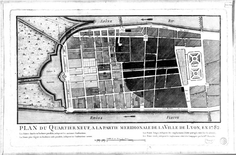 Plan du quartier neuf... / Meunier, 1782