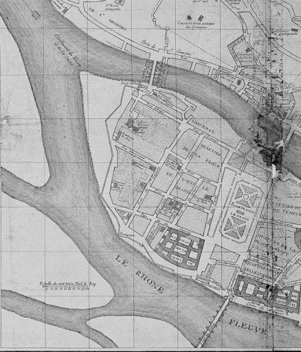 Plan géométral et proportionel de la ville de Lyon... / C. Jacquemin, 1747