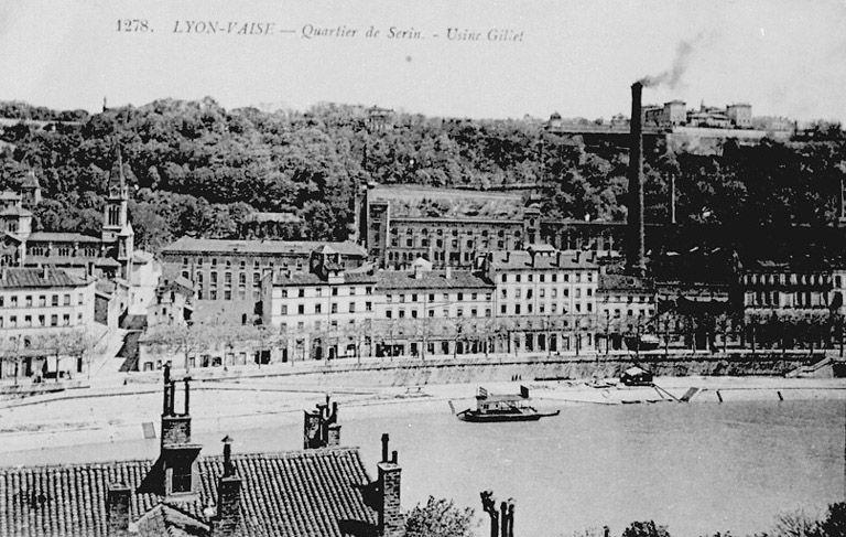 Carte postale : Lyon-Vaise, quartier de Serin, Usines Gillet