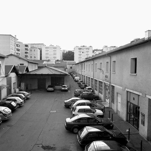 Vue nord de la cour intérieure
