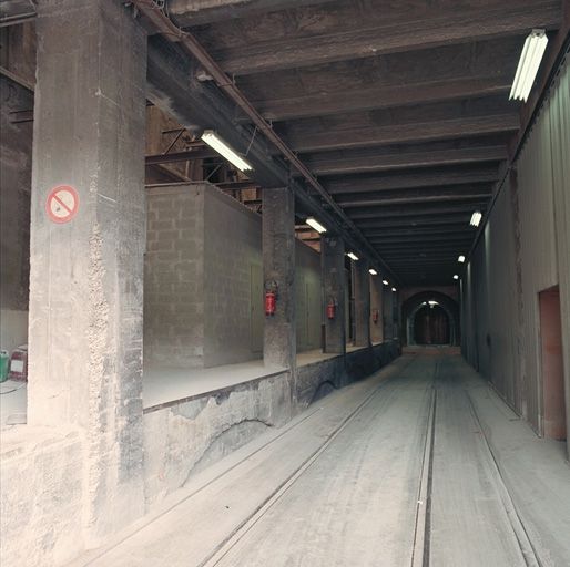 Accès au silo, pont bascule ferroviaire