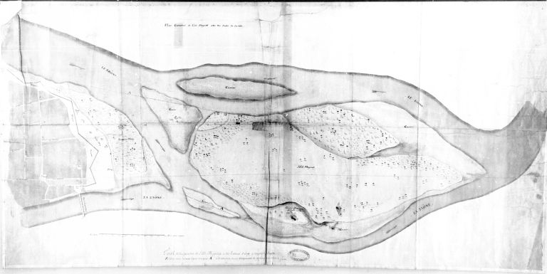 Plan géométral de l'isle Mogniat..., [2e moitié XVIIIe siècle]