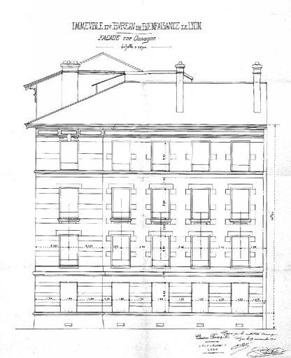 Elévation, rue Quivogne / Claudius Porte et Fils, 19 novembre 1910