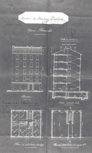 82-83 quai Perrache. Plan du rez-de-chaussée