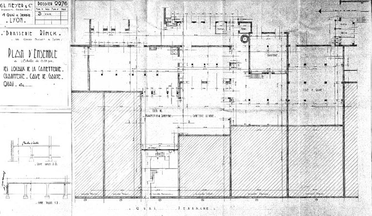 Plan d'ensemble de la canetterie... / G.L. Meyer et Cie, 1943