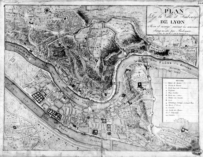 Plan de la ville / Rudemare, 1805