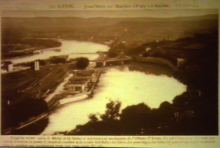 Lyon - Jonction du Rhône et de la Saône, carte postale, [vers 1912]