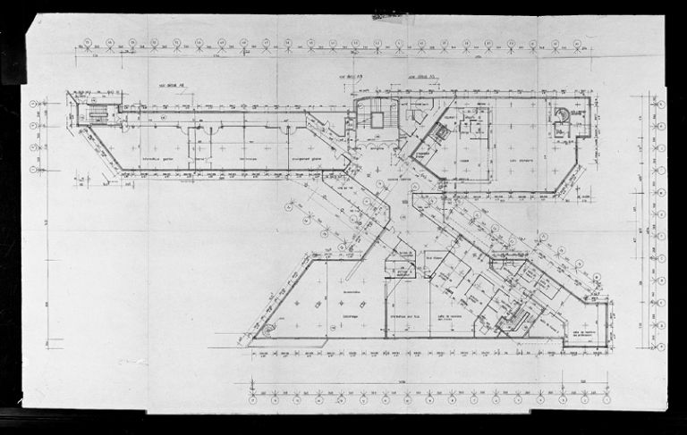 Plan du premier étage carré