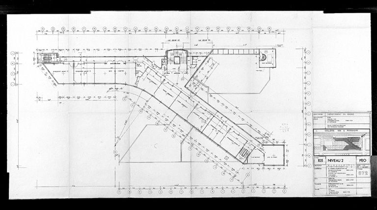 Plan du deuxième étage carré