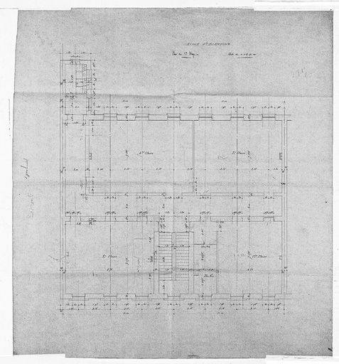 Plan du premier étage