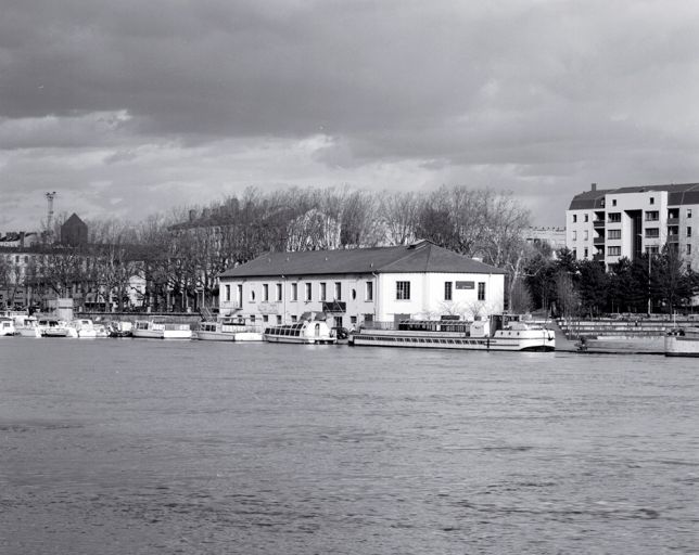 Vue d'ensemble depuis l'ouest, rive droite de la Saône