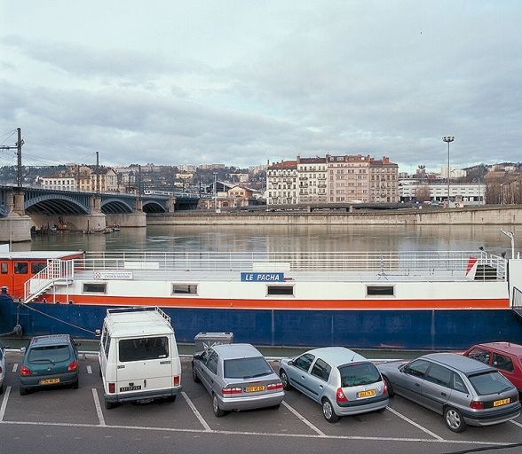 Vue d'ensemble depuis le nord-est, rive gauche du Rhône