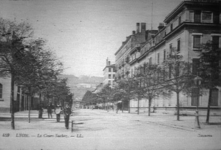 Le cours Suchet à la hauteur de la rue Delandine