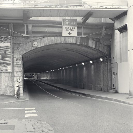 Vue du passage couvert ('voûte') côté Saône